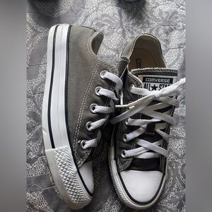 Converse Charcoal Canvas Sneakers